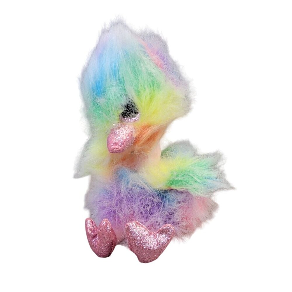 TY Beanie Boos Asha Rainbow Ostrich No Hang Tag